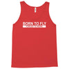 born to fly forced to work Tank Top