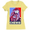 chewbacca poster, ideal gift or birthday present Ladies Fitted T-Shirt