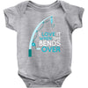 bends over Baby Bodysuit