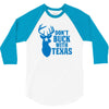 don't buck with texas funny 3/4 Sleeve Shirt