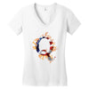 American Flag Q Women's V-Neck T-Shirt