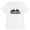 paddle faster i hear banjos V-Neck Tee