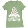 I Am Bulldog Actually In A Very Commited Relationship Ladies Fitted T-Shirt