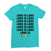 Love Is Love Ladies Fitted T-Shirt