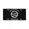 never forget pluto the planet License Plate