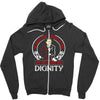 he might find a rabbit in there but hell never find dignity Zipper Hoodie