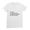 the oc allergic reaction Ladies Fitted T-Shirt