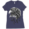 eagle ornate Ladies Fitted T-Shirt