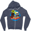 sandbox battle 1 Zipper Hoodie