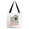 This Girl Loves Her Golden Tote Bags