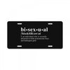 Bisexual Dictionary License Plate