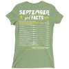 September Girl Facts Libra Ladies Fitted T-Shirt