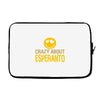 crazy about esperanto Laptop sleeve