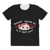 April Peeking Out Baby Girl All Over Women's T-shirt