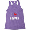 i heart howard Racerback Tank