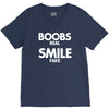 boobs real smile fake V-Neck Tee