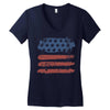 us flag Women's V-Neck T-Shirt