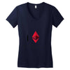 I Love Ethereum Women's V-Neck T-Shirt