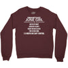 Smartass June Girl Crewneck Sweatshirt