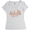 Camping Red Women's Triblend Scoop T-shirt