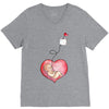 Mom and Baby are Connected to the Heart V-Neck Tee