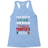 i just want to bake stuff and watch christmas movies all day Racerback Tank