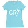 ronaldo football cool Ladies Fitted T-Shirt