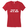 trust me i'm a jedi   funny printed mens Women's V-Neck T-Shirt