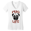 PUG LIFE Women's V-Neck T-Shirt