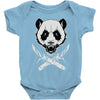 black metal panda Baby Onesie