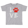 love dog paw Toddler T-shirt