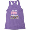 pretty in pink dangerous in camo Racerback Tank