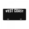 west coast License Plate