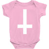 wasted youth inverted cross indie geek swag funny Baby Bodysuit