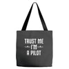 trust me i'm a pilot aviation Tote Bags