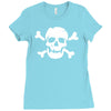 skull bones Ladies Fitted T-Shirt