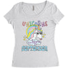 unicorns are born in september cute unicorn Women's Triblend Scoop T-shirt