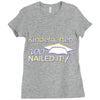 kindergarten 2017 nailed it graduation Ladies Fitted T-Shirt