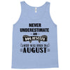 never underestimate an old man who was born in august Tank Top