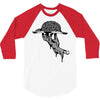 zombie eating brains 3/4 Sleeve Shirt