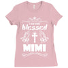 I Am One Blessed Mimi Ladies Fitted T-Shirt