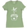 grow marijuana Ladies Fitted T-Shirt
