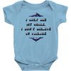 i only see my goals Baby Onesie