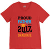 Class of 2017 Proud Father Graduation V-Neck Tee