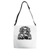 evil skull humor Adjustable Strap Totes