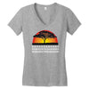 lion chant t   funny  lions joke king savannah africa retro big cat Women's V-Neck T-Shirt