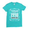 vintage made in 1990 perfectly aged a living legend Ladies Fitted T-Shirt