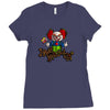 halloween clown Ladies Fitted T-Shirt