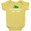 little brothers get luigi Baby Onesie