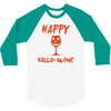 halloween happy hallowine 3/4 Sleeve Shirt